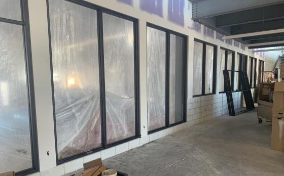 construction progress from June 2023 at the sands family ymca