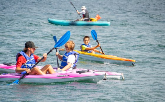 Camp Glacier Lake Water Activities