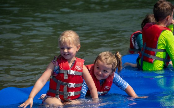 Kids Playing at Camp Glacier Lake