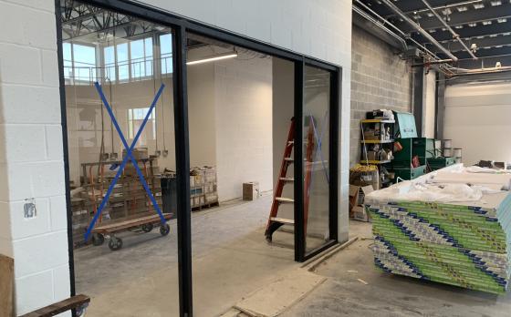 construction progress from May 2023 at the sands family ymca