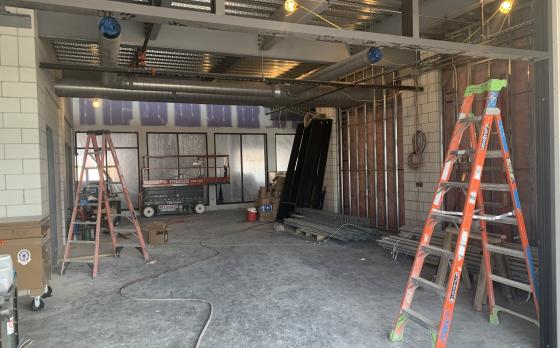 Construction progress from June 2023 at the sands family ymca