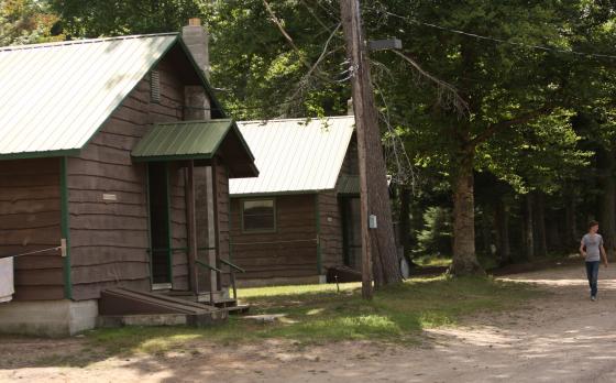 Photo of the exterior of the Beechwood Cabin