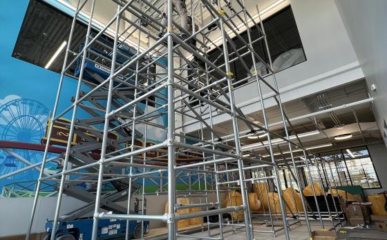 the adventure center at the sands family ymca being built