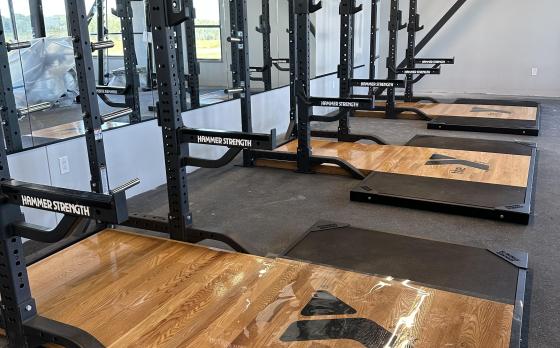 Strength training equipment at the Sands Family YMCA