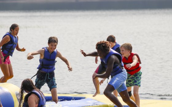 Kids having fun at Camp Gorham