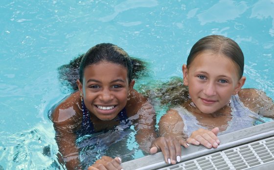 Girls swimming at Arrowhead