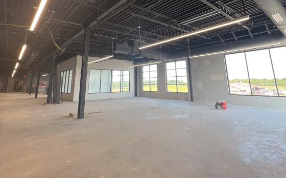Construction progress of the UR Medicine Wellness Center at the Sands Family YMCA