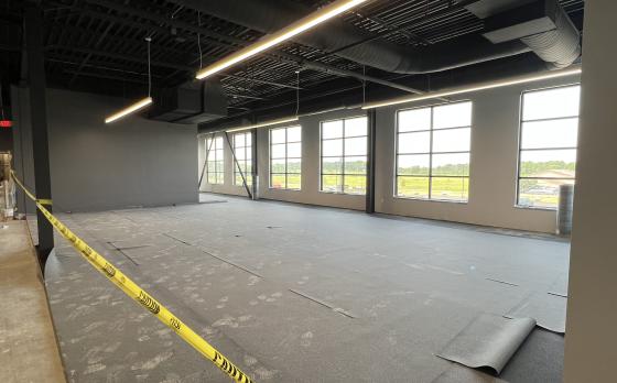 Construction progress of the UR Wellness Center at the Sands Family YMCA