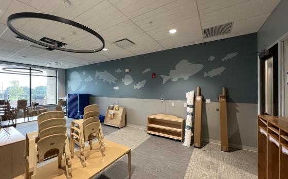 classroom at the Mickey Sands Child Care Center