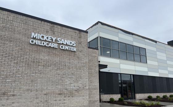 exterior of the Mickey Sands Child Care Center