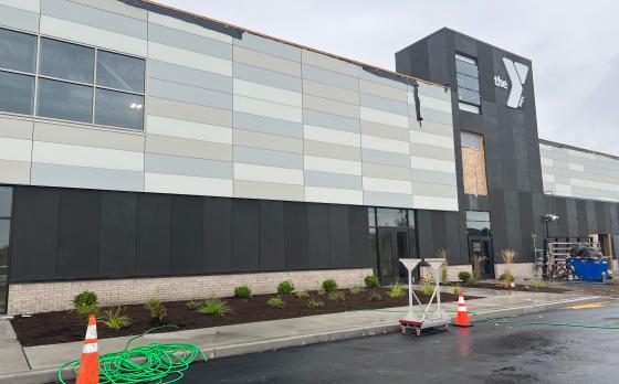 Sands Family YMCA Exterior under construction