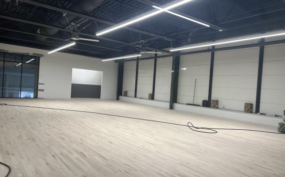 Sands Family YMCA studio under construction 