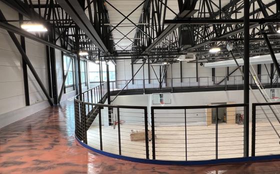 The track at the Sands Family YMCA under construction