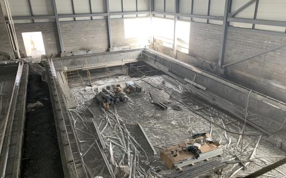 construction progress in March 2023 at the Sands Family YMCA