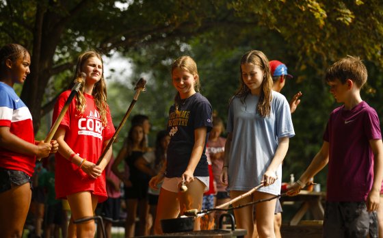 Roasting Marshmallows at Camp Cory
