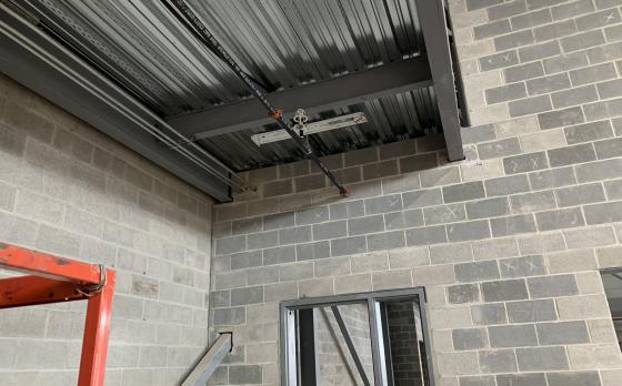 construction progress in March 2023 at the Sands Family YMCA