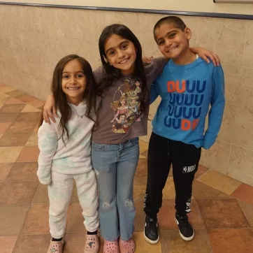 The Un family poses at the Bay View Family YMCA