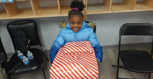 Girl Opening Presents