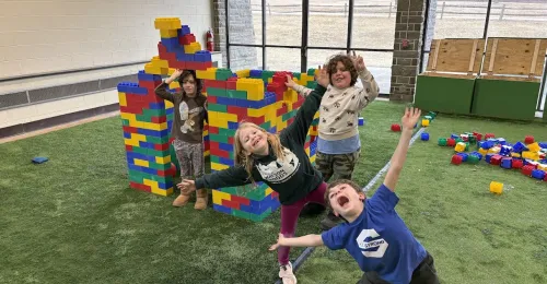 Kids Playing with Lego