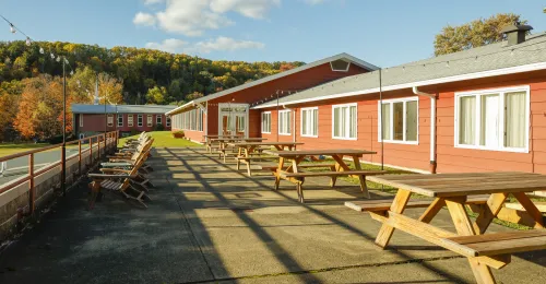 Back Patio Main Lodge